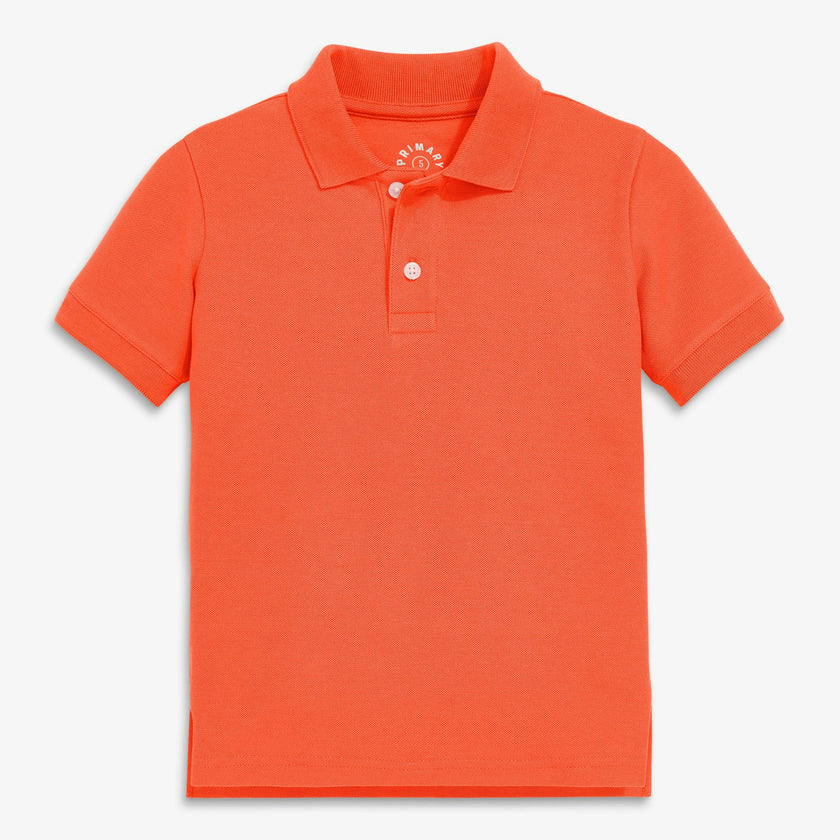 Kids short sleeve pique polo