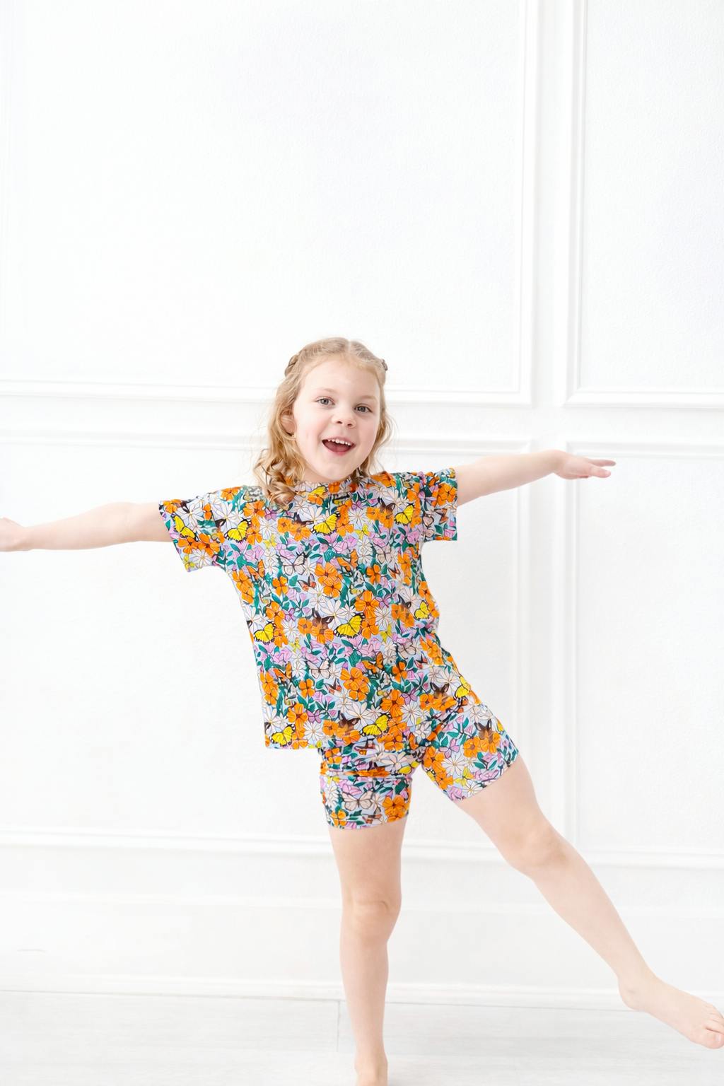 Butterfly Garden Biker Short Set