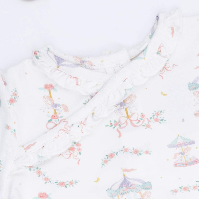 Dainty Buds and Bows - Kimono Gown & Knot Headband