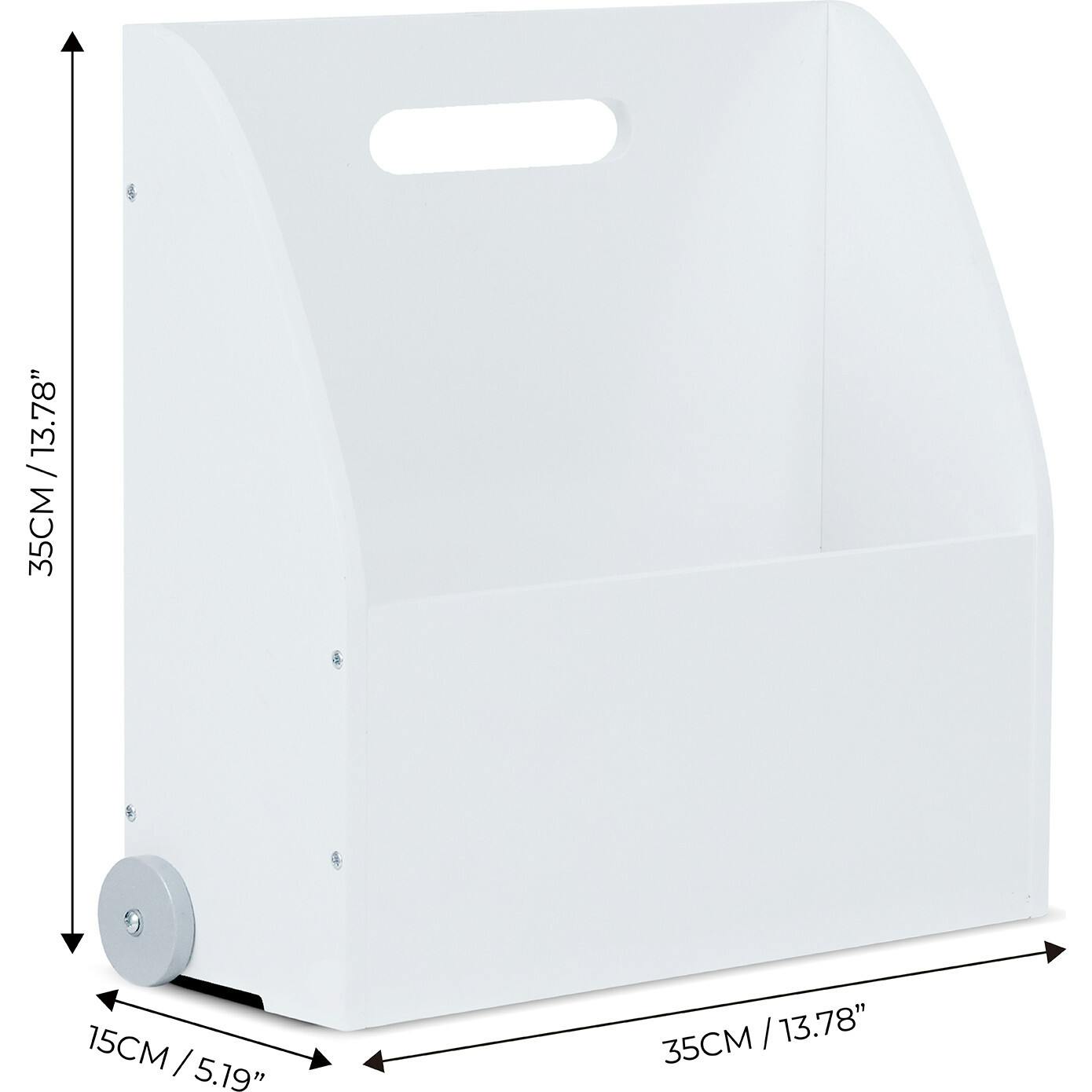 Fantasy Fields by Teamson Kids - Simplicity Walker Display Bookcase Kids Furniture - White