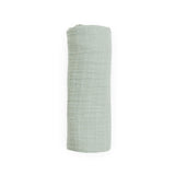 Organic Cotton Muslin Swaddle Blanket - White Sage