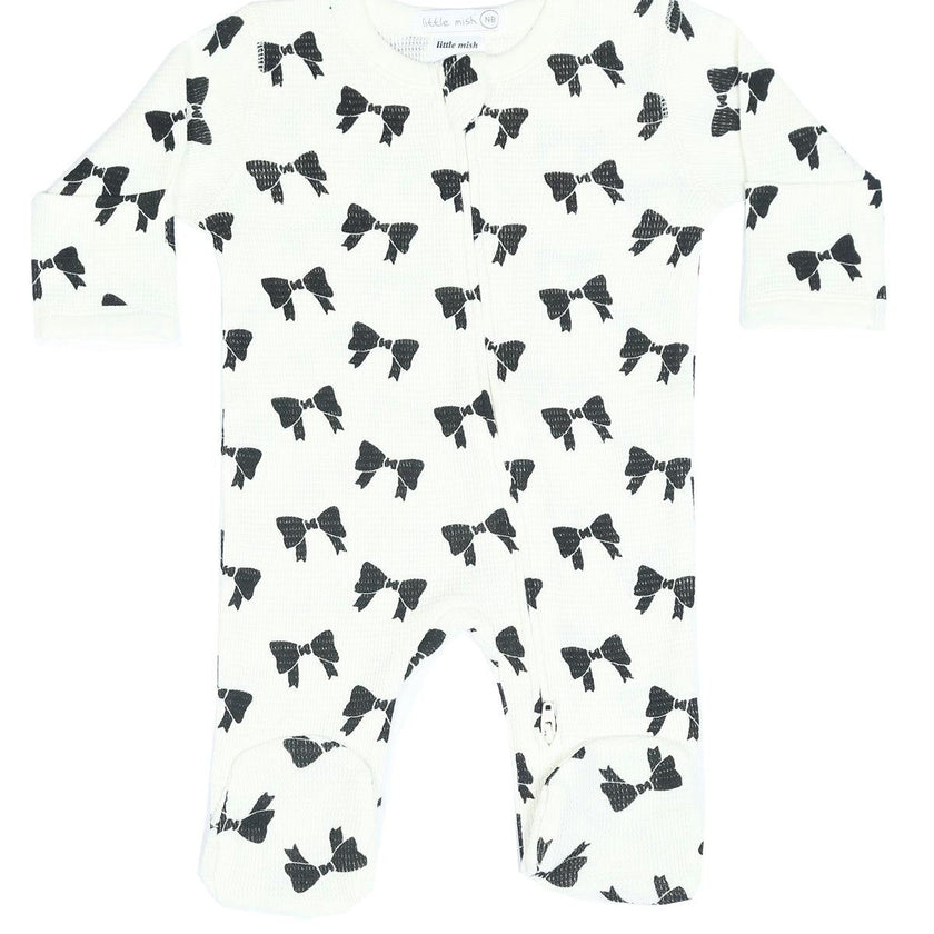 Little Mish Baby Thermal Zipper Footie