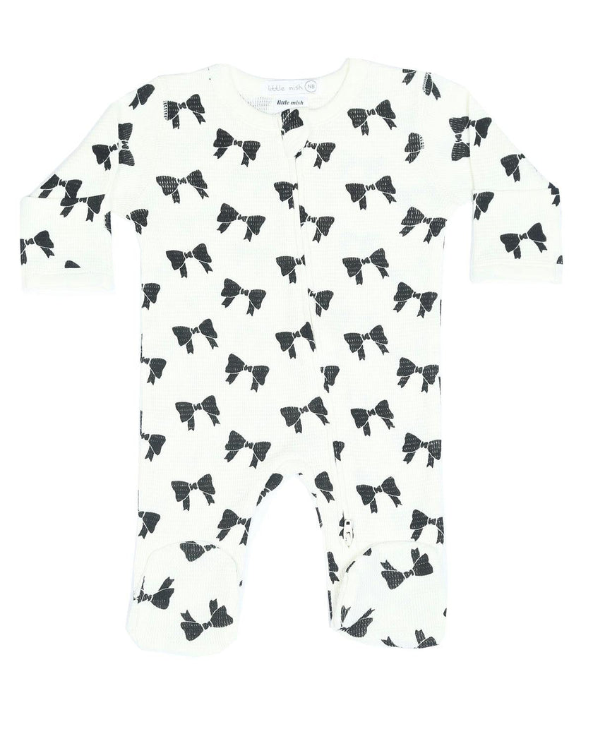 Little Mish Baby Thermal Zipper Footie