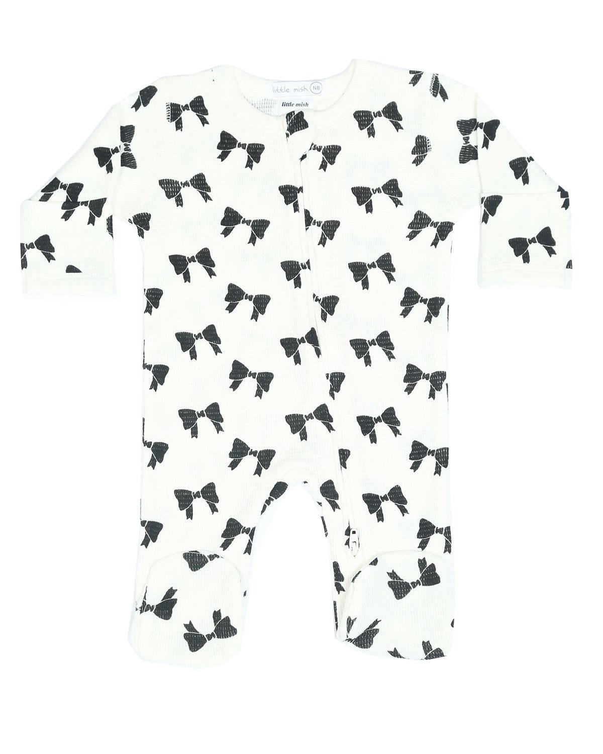 Little Mish Baby Thermal Zipper Footie