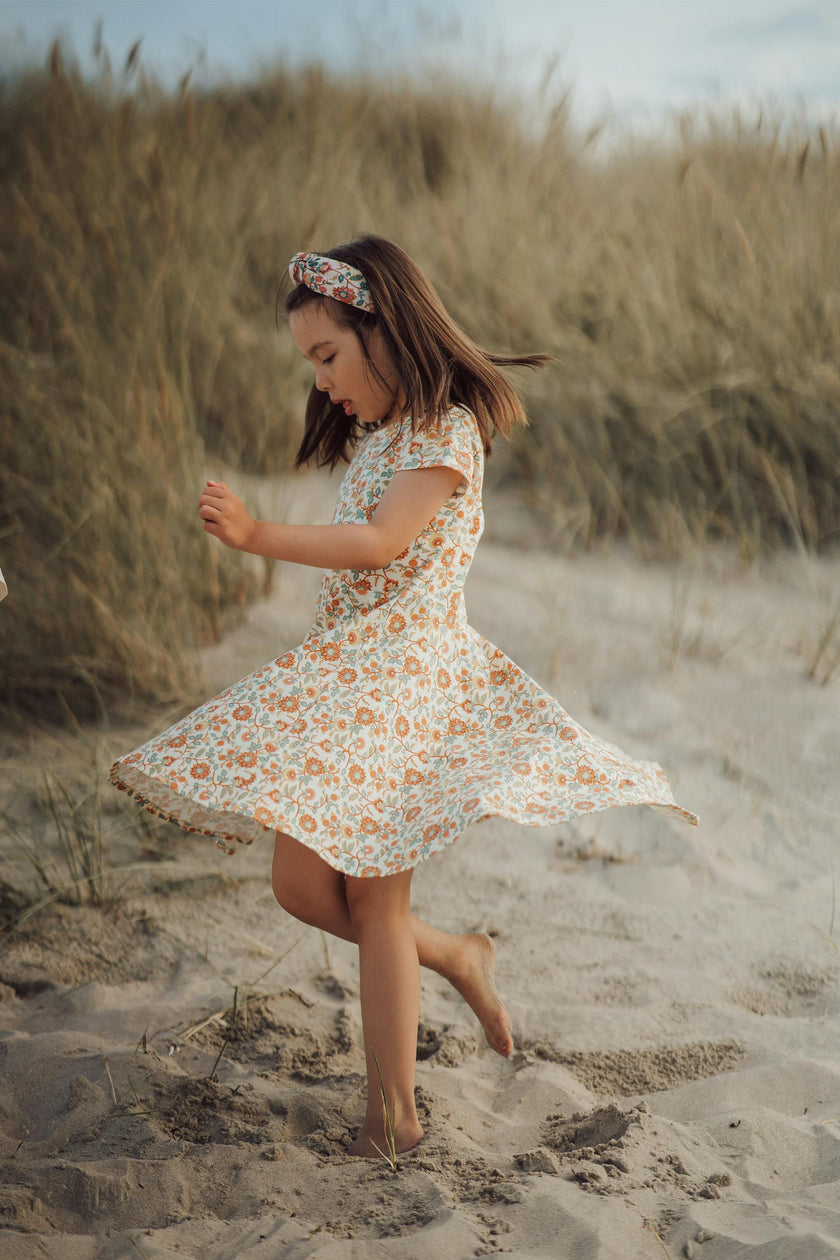 Sweetheart Twirl Dress | Organic Cotton Jersey - In Bloom