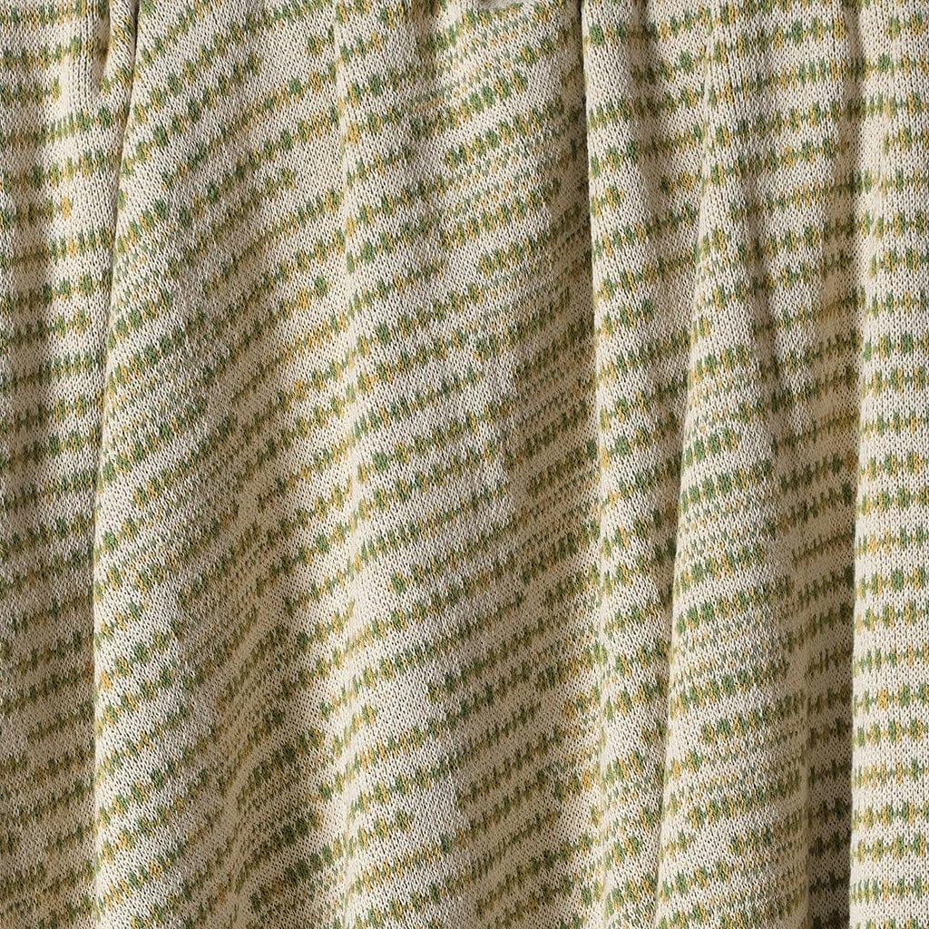Cotton Sustainable Knit Striped Throw Blanket - Sand Stone