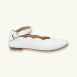 Ondina Ballet Flat | White Leather