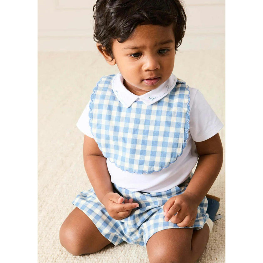 Plane Embroidery Short Sleeve Bodysuit in White (3mths-3yrs)