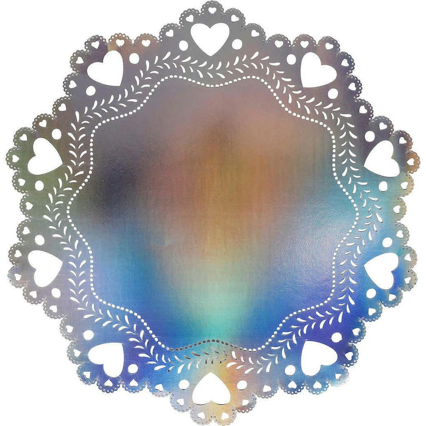 Sweetheart Iridescent Doily Placemats (10 count)
