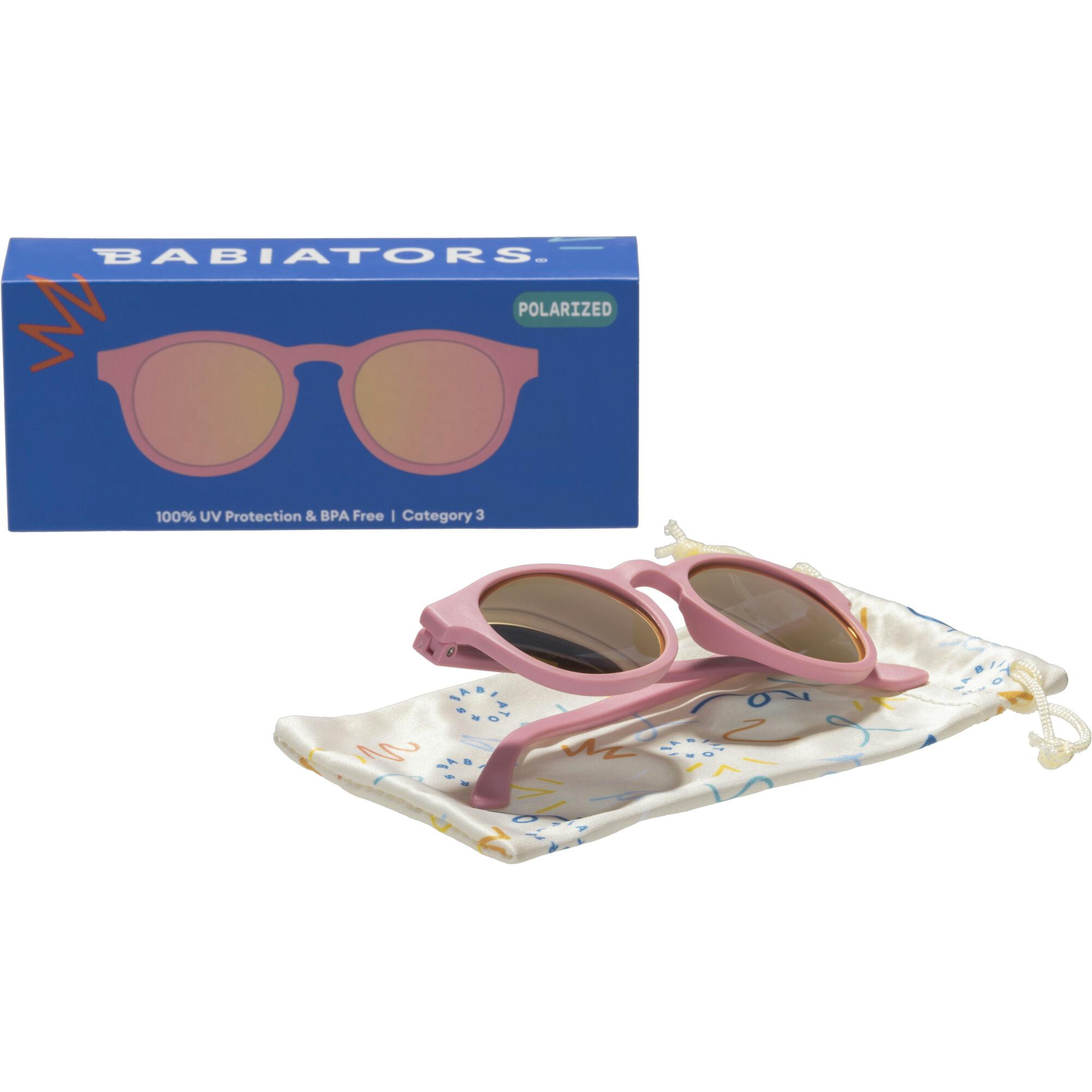 Polarized Keyhole: Pink Mirrored Lens