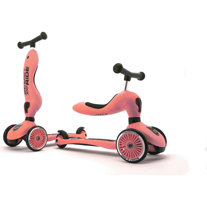 HighwayKick 1 Scooter and Ride On Toy Peach