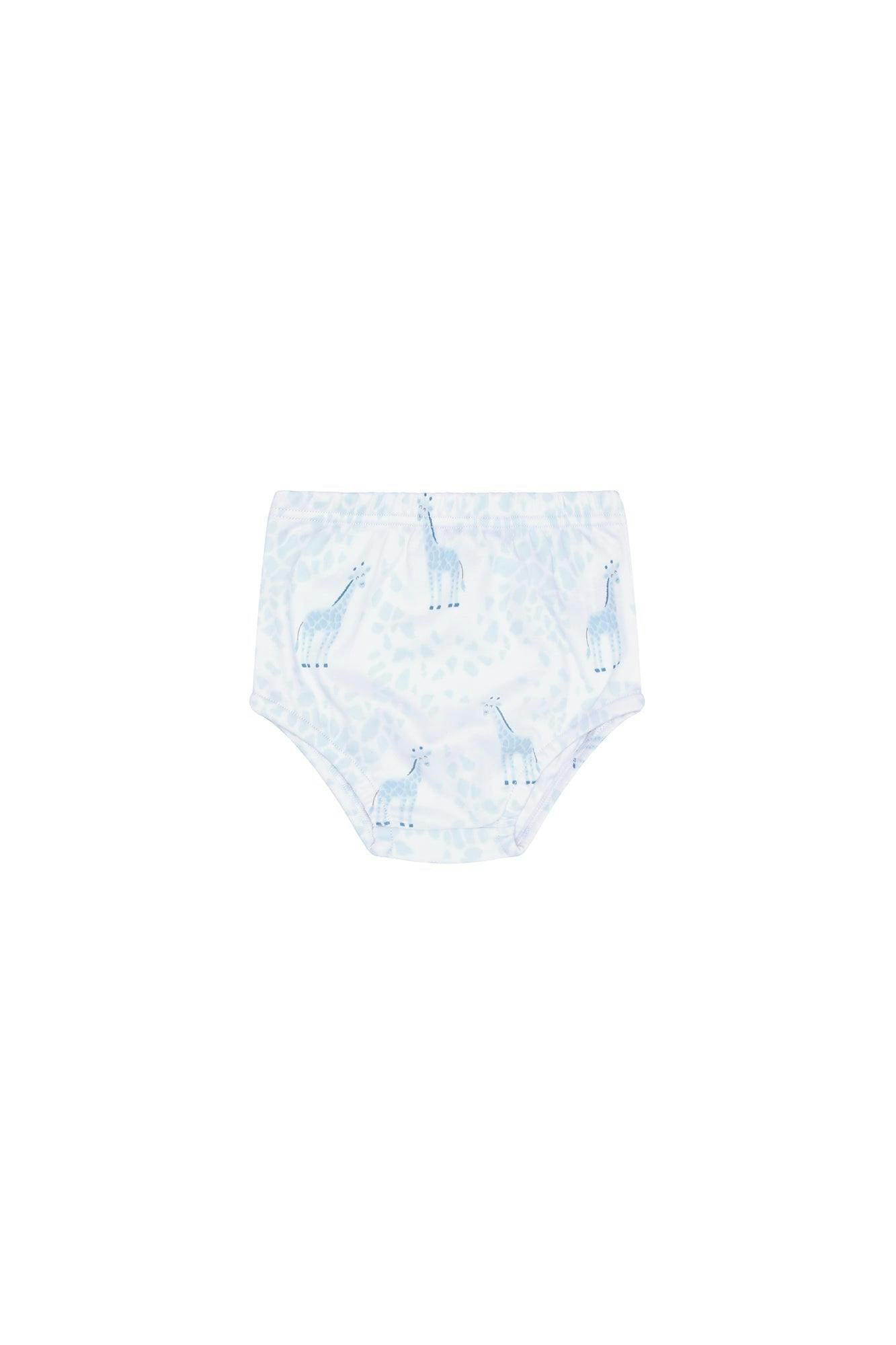 Blue Print Diaper Cover Set
