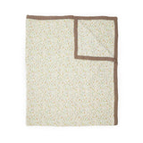 Organic Cotton Muslin Quilted Throw - Floral Field