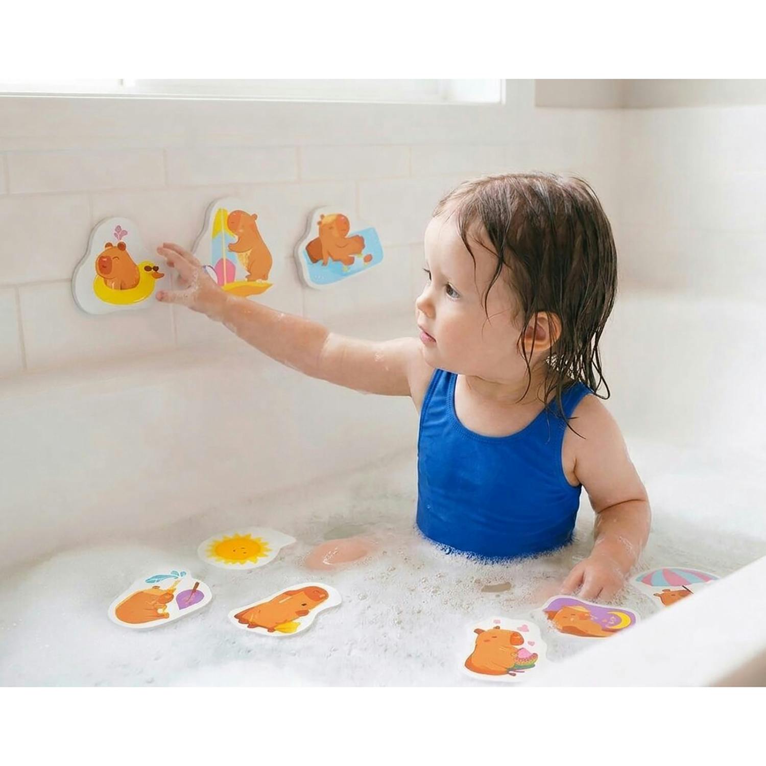 Bath Time: Stickers - Cute Capybara