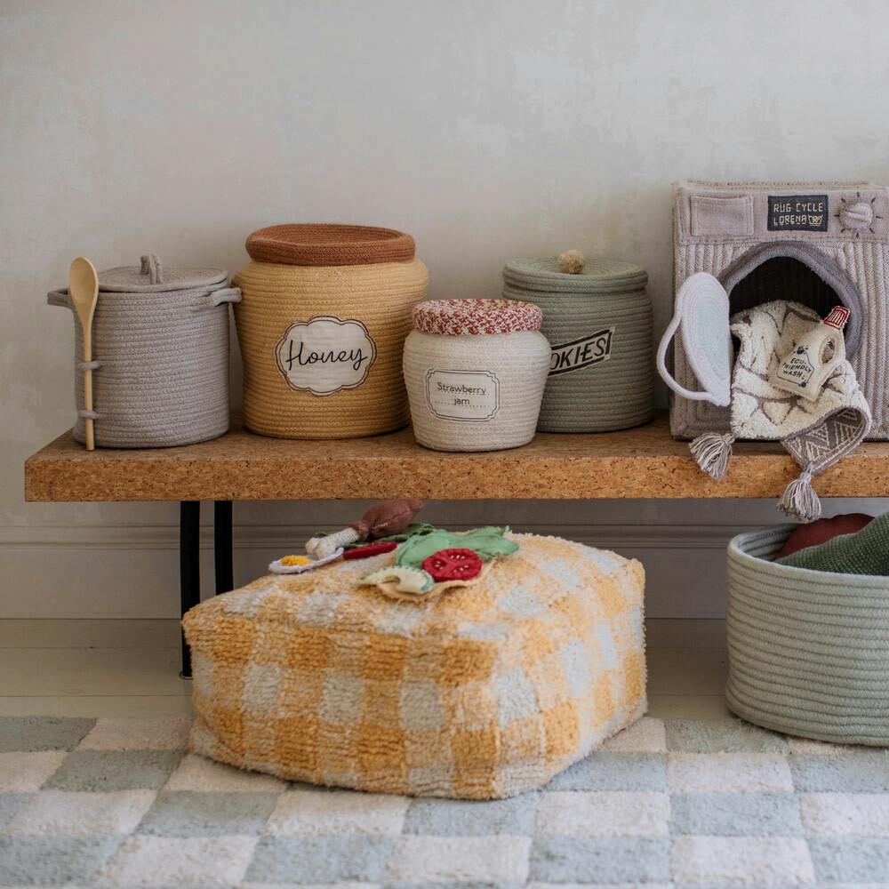 Handcrafted Braided Cord Basket