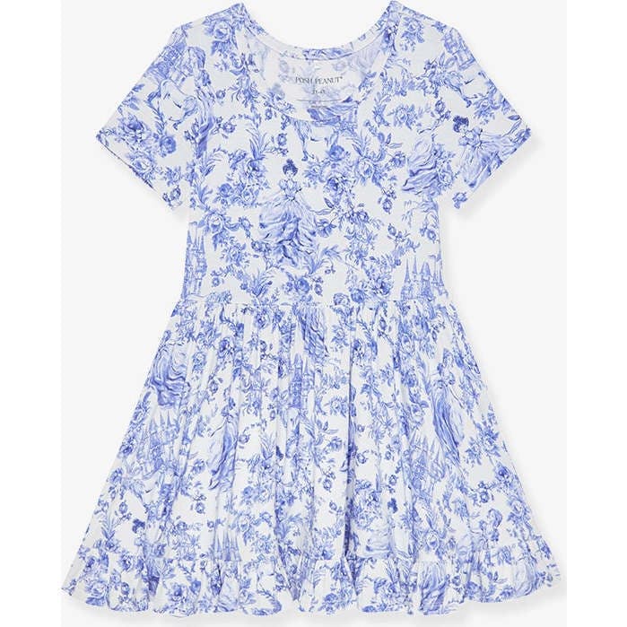 Briar Short Sleeve Ruffled Twirl Dress