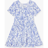 Briar Short Sleeve Ruffled Twirl Dress