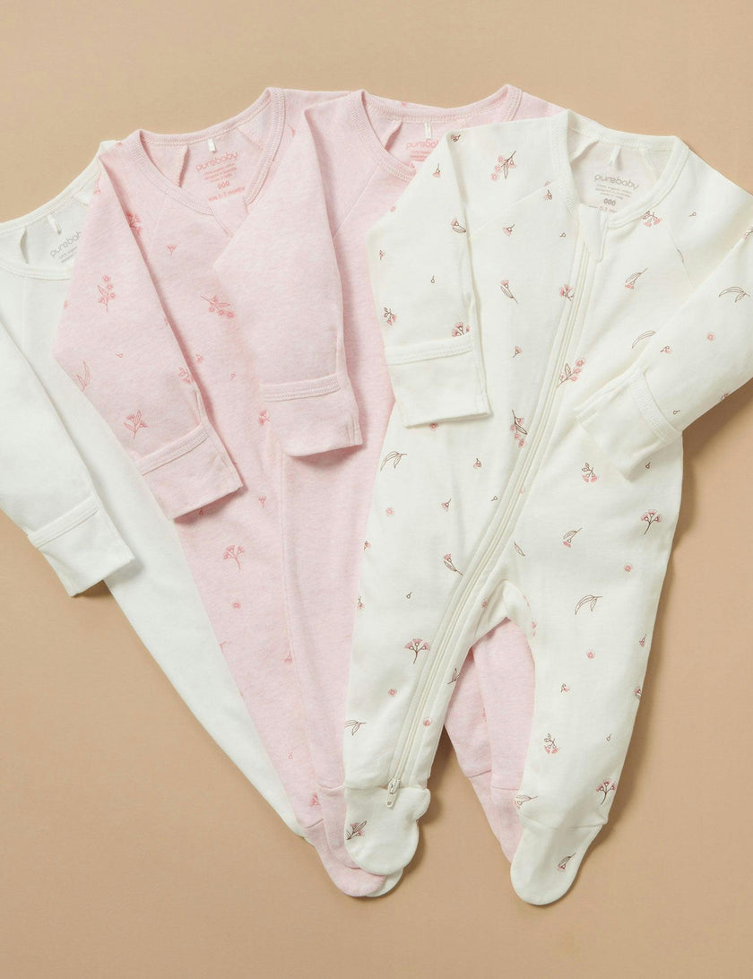 4 Pack Zip Growsuit Vanilla Blossom Pack
