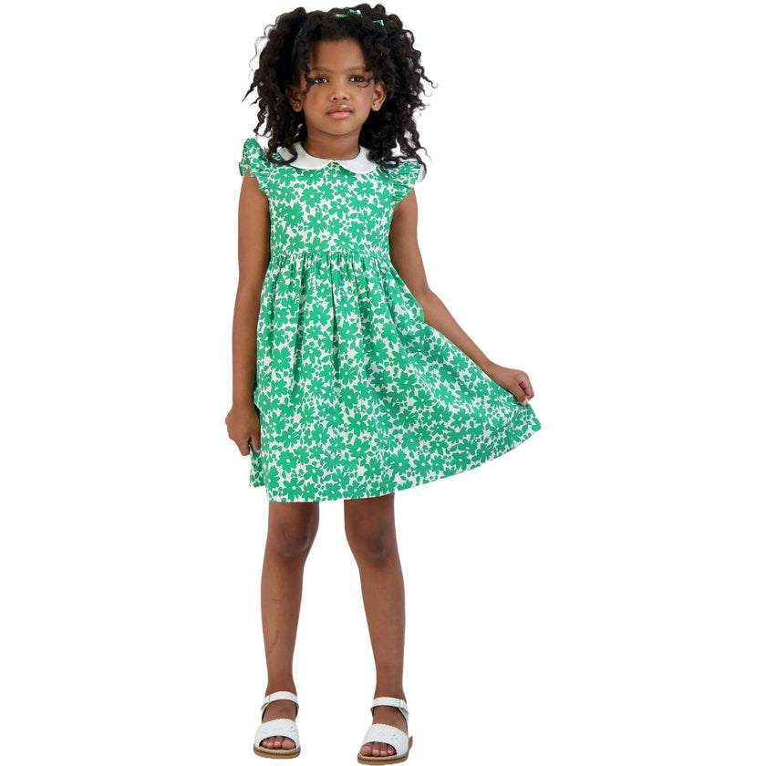 Riley Peter Pan Collar Dress, Green