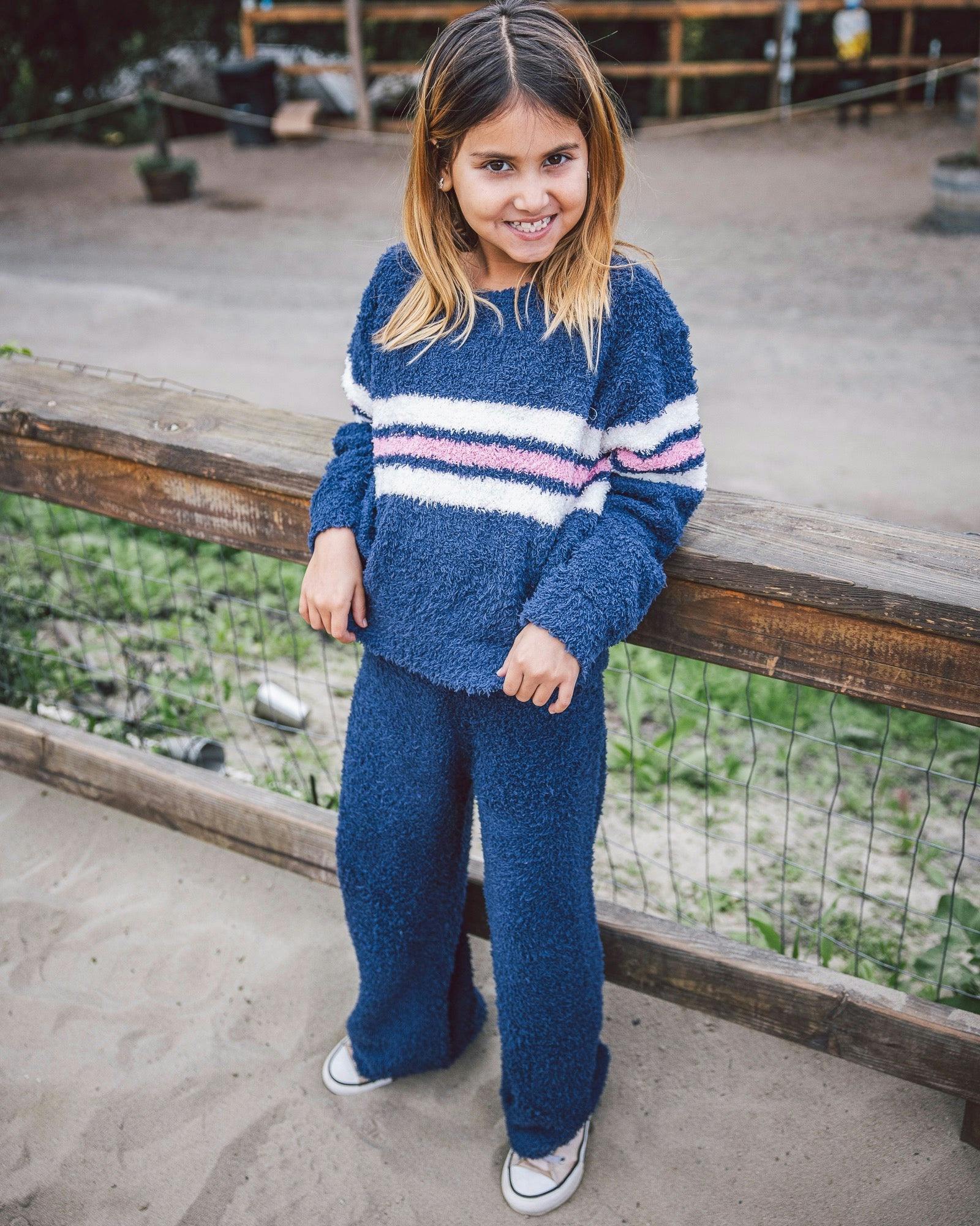 Coziest Pant - Crown Blue Plush