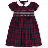 Smocked Girls Dress Kelly