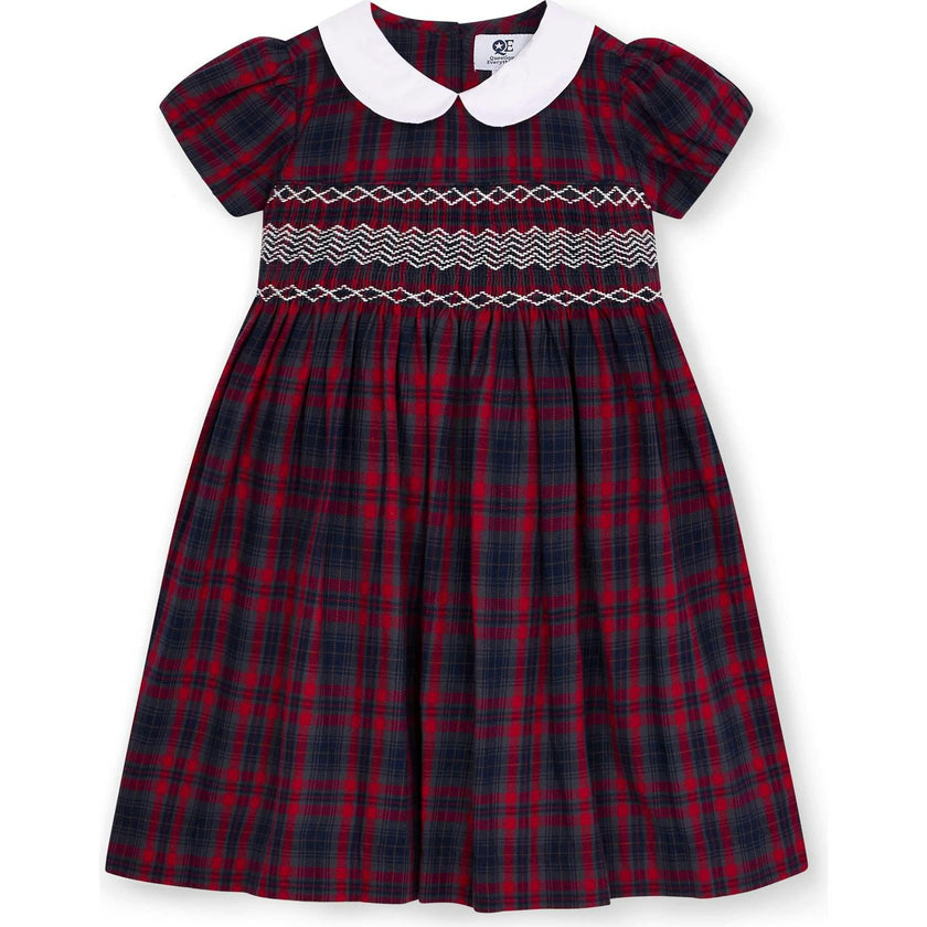 Smocked Girls Dress Kelly