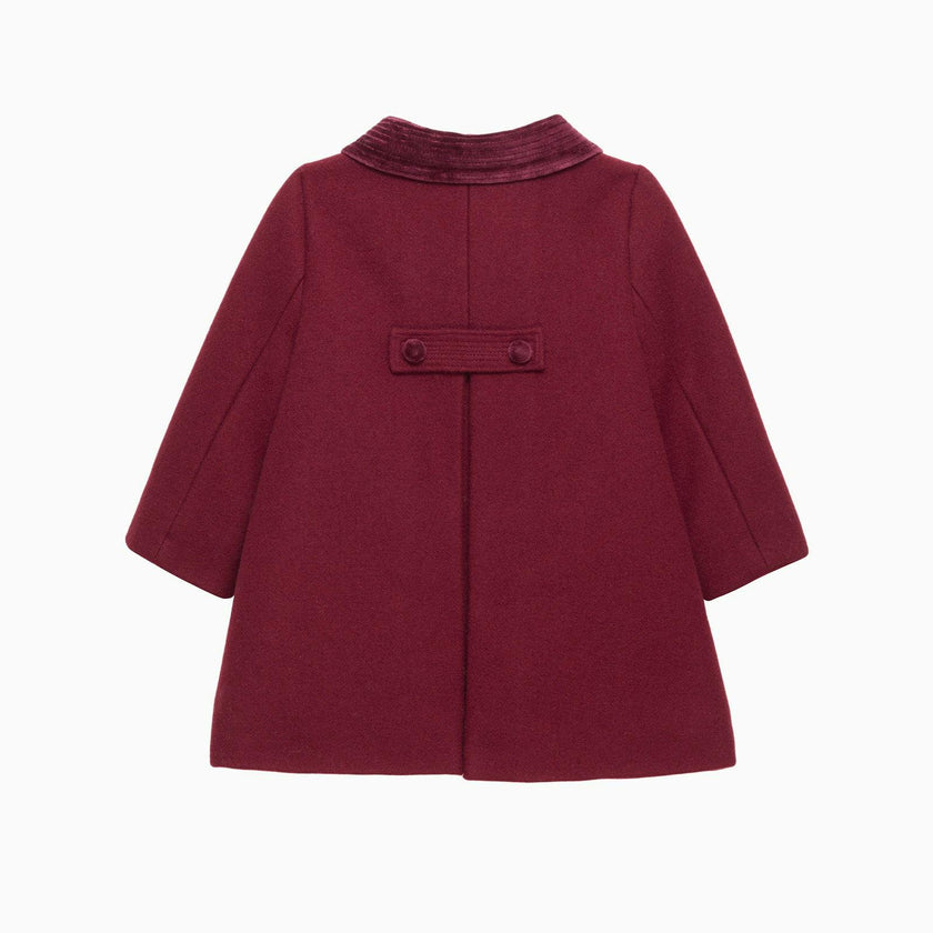 Baby Classic Coat in Burgundy