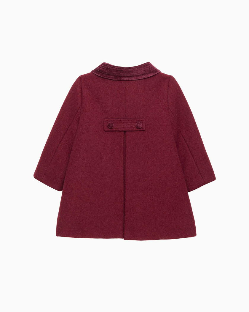 Baby Classic Coat in Burgundy