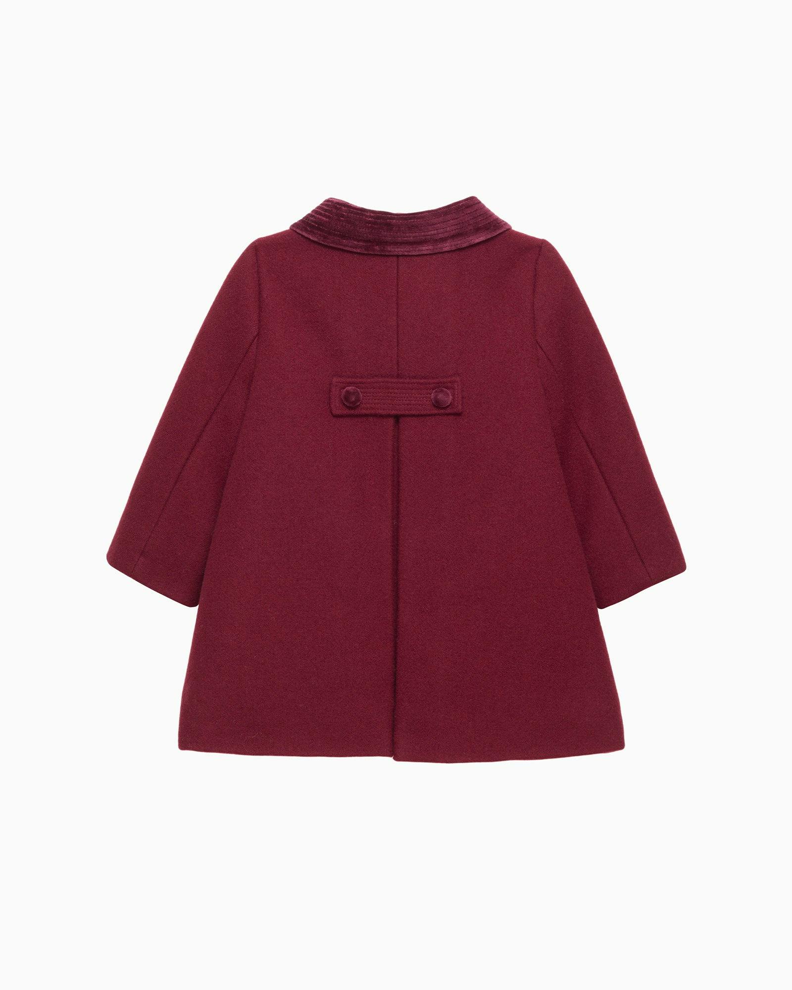 Baby Classic Coat in Burgundy