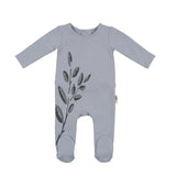 Blooming Leaves Footie and Beanie Set