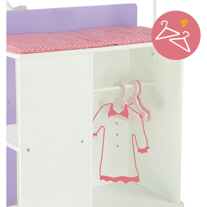 Olivia's Little World Little Princess Baby Doll Changing Station with Storage