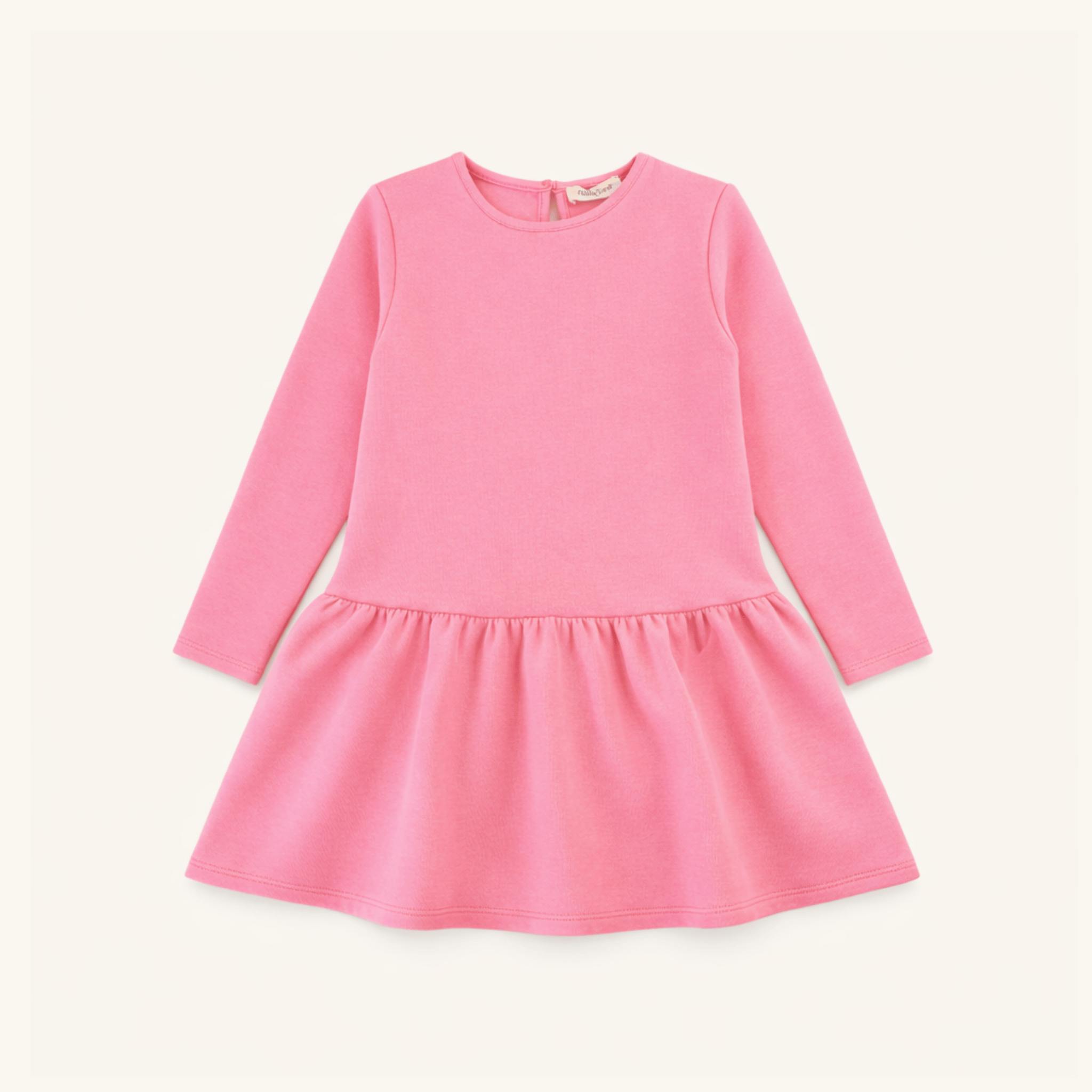Long Sleeve Tennis Dress in Pink