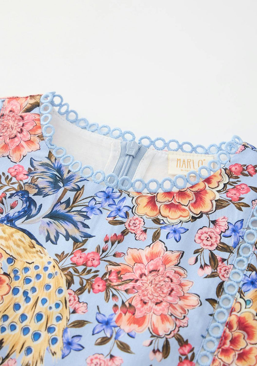 Iliana Sleeve Cotton Romper