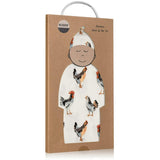 Organic Cotton Newborn Gown & Hat Set