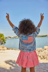 American Flag Denim Jacket