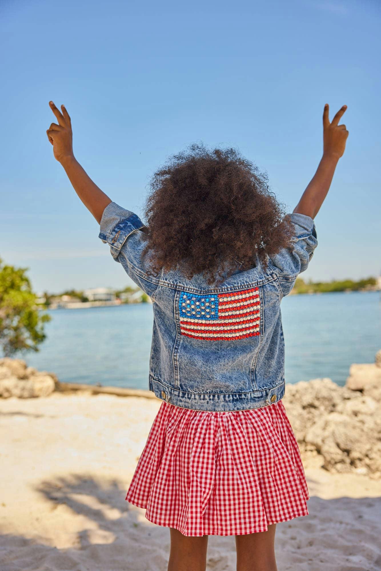 American Flag Denim Jacket