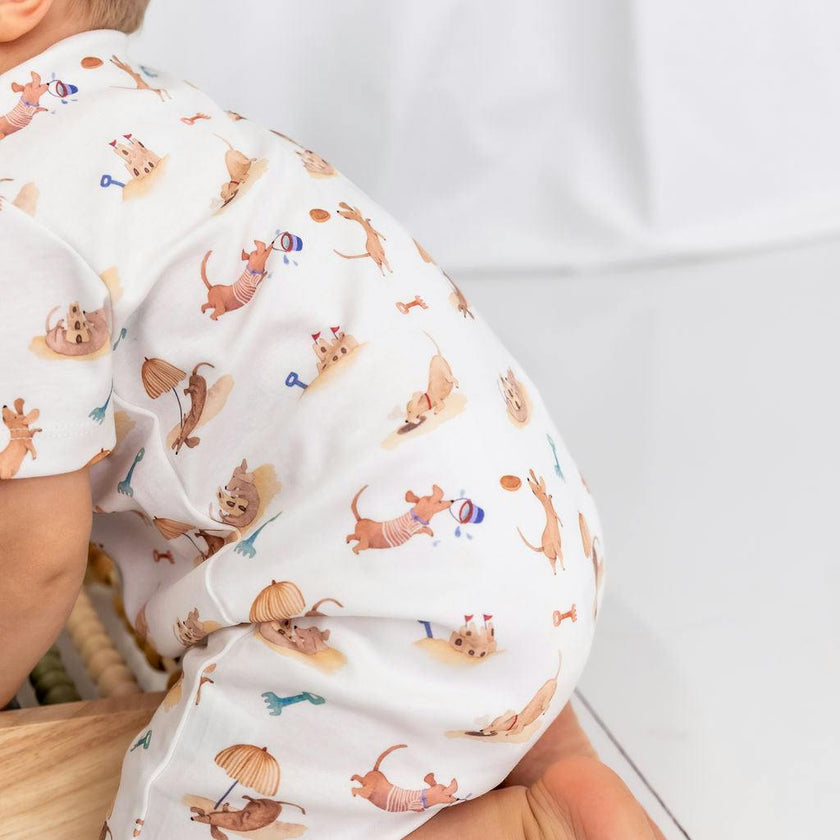 Beach Dogs Pima Cotton Short Romper
