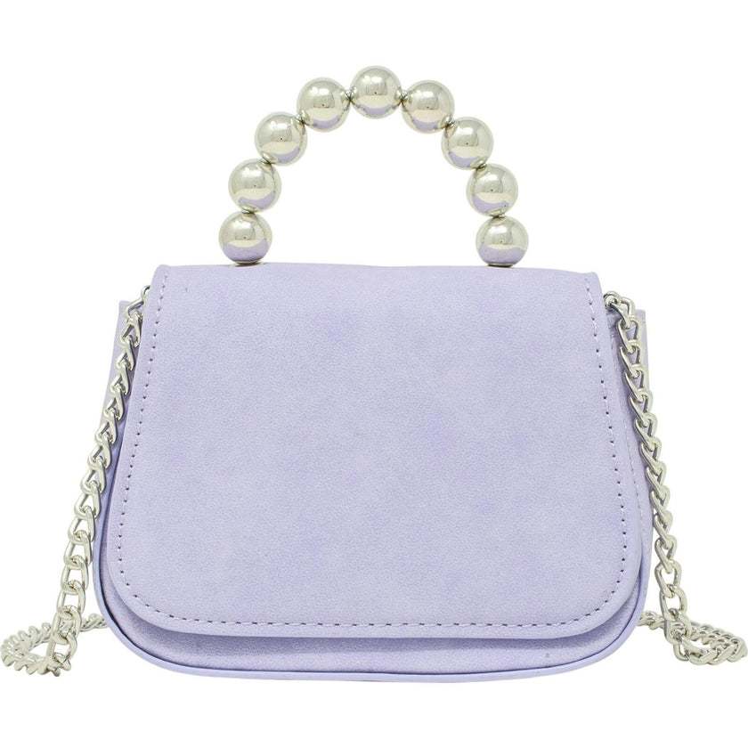 Tiny Metal Pearl Handle Handbag