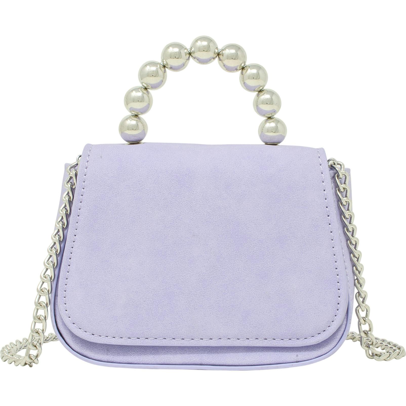 Tiny Metal Pearl Handle Handbag