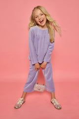 Lisle Top - Lavender Velour
