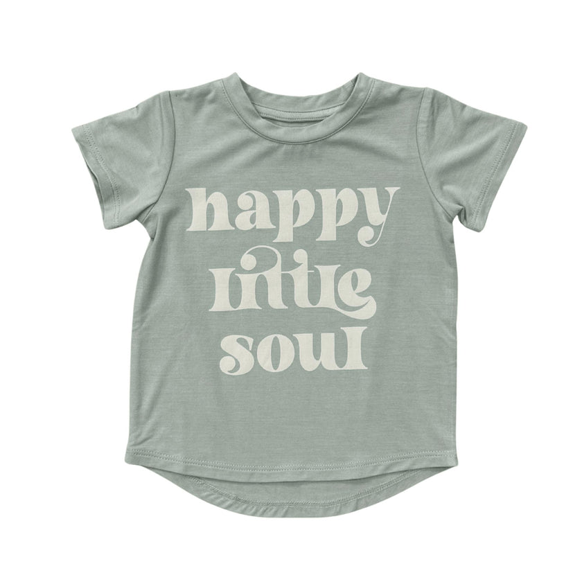 Girl's Short Sleeve Tee in Happy Little Soul