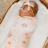 Knit Swaddle Blanket - Enchanted Friends