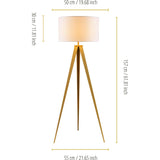 Romanza 62" Postmodern Tripod Floor Lamp with Drum Shade
