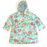 Blue Floral Raincoat