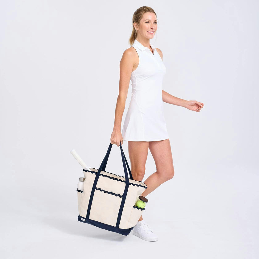 Scalloped Tennis Tote