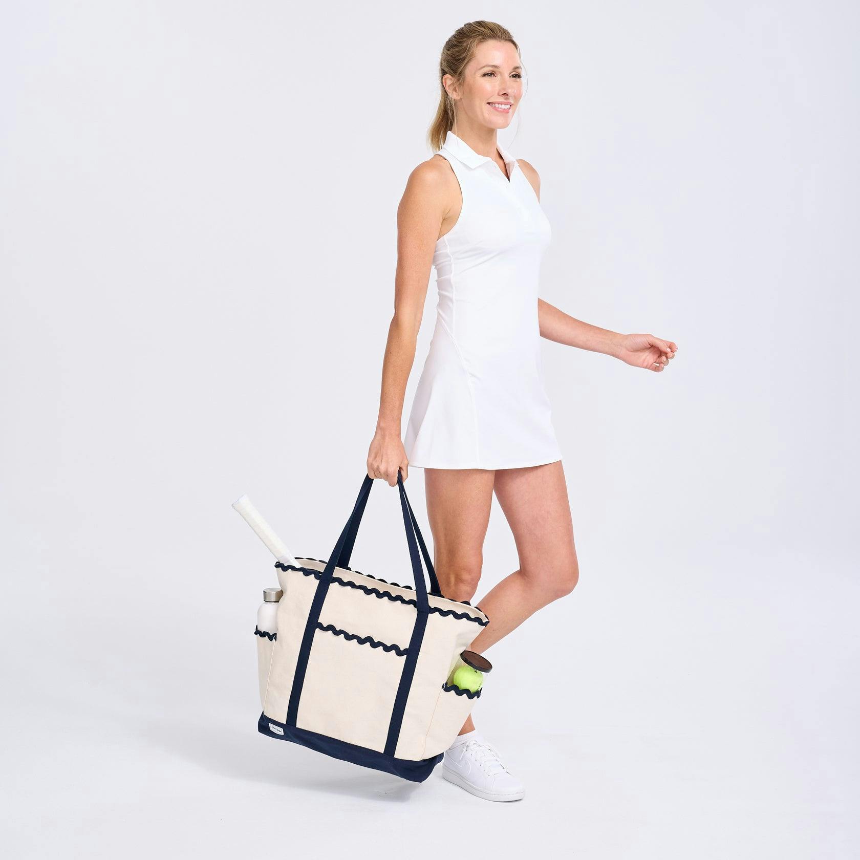 Scalloped Tennis Tote