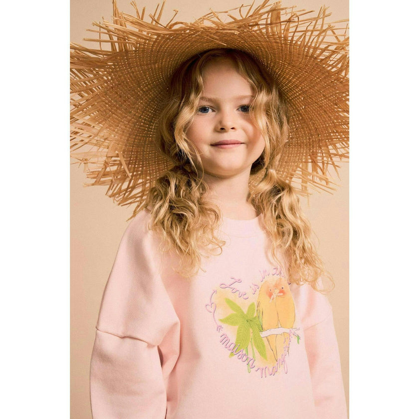 BIRDS SWEATSHIRT BLUSH