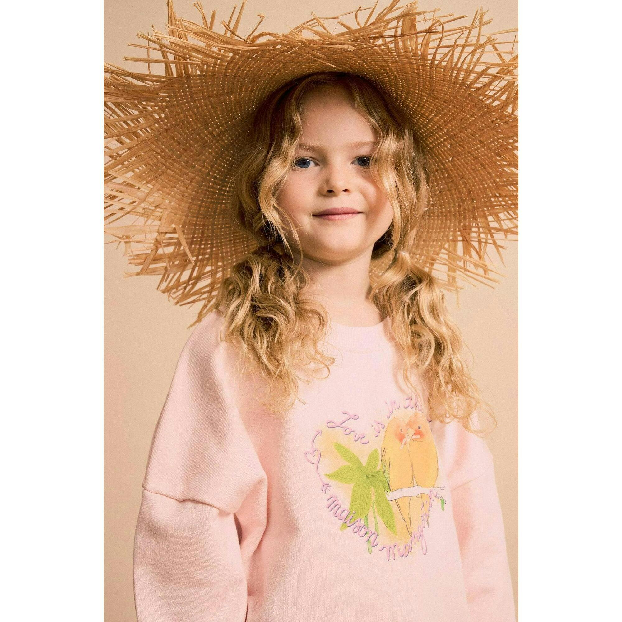 BIRDS SWEATSHIRT BLUSH