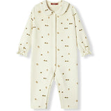 Lil' Mushroom Stretch Fleece Collar Jumpsuit