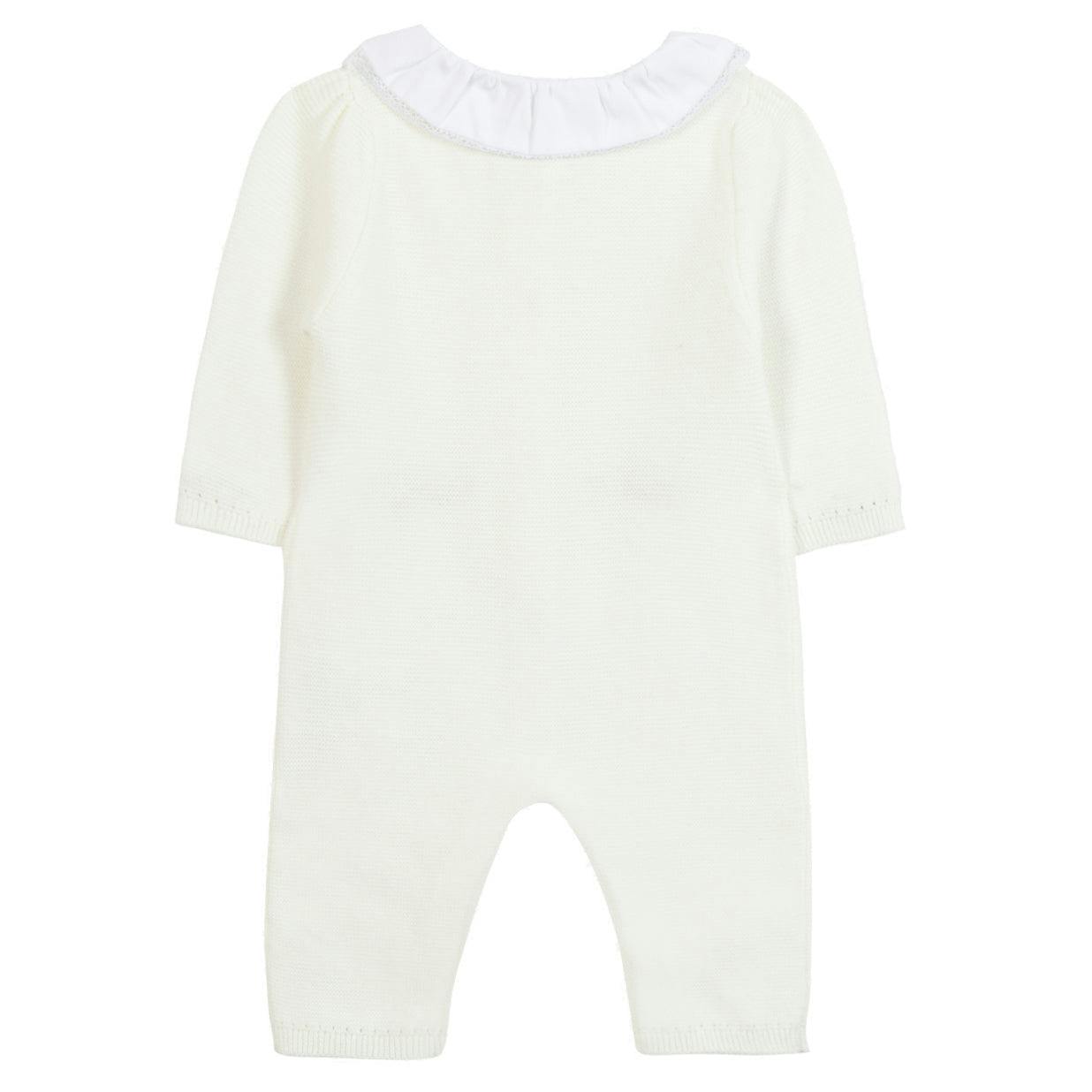 TARTINE ET CHOCOLAT Knit Floral Baby Jumpsuit